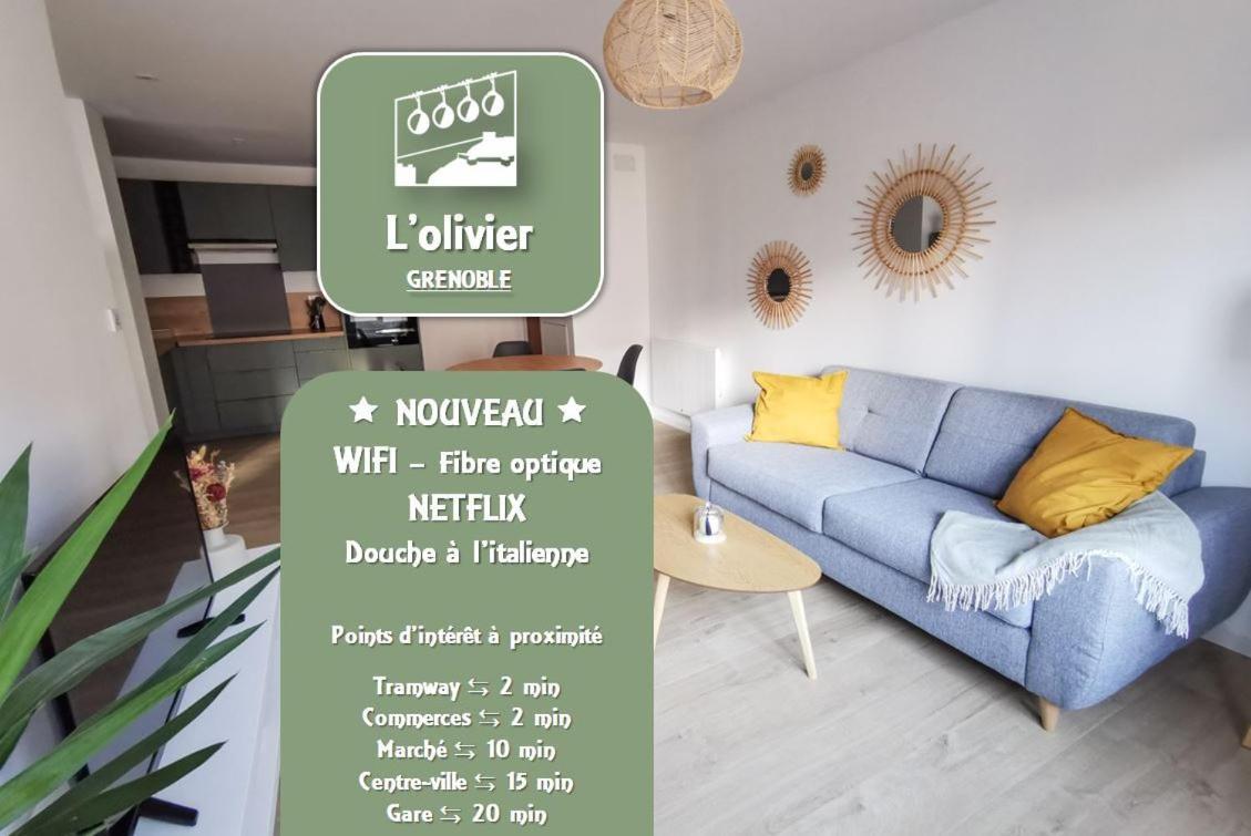 L'Olivier - Appartement Moderne Et Chaleureux - Tram Et Parc Grenoble Eksteriør bilde